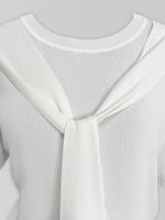 Футболка Angela 816 трикотажная однотонная с имитацией накидки