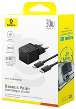 Зарядное устройство Baseus Palm USB Type-C черный