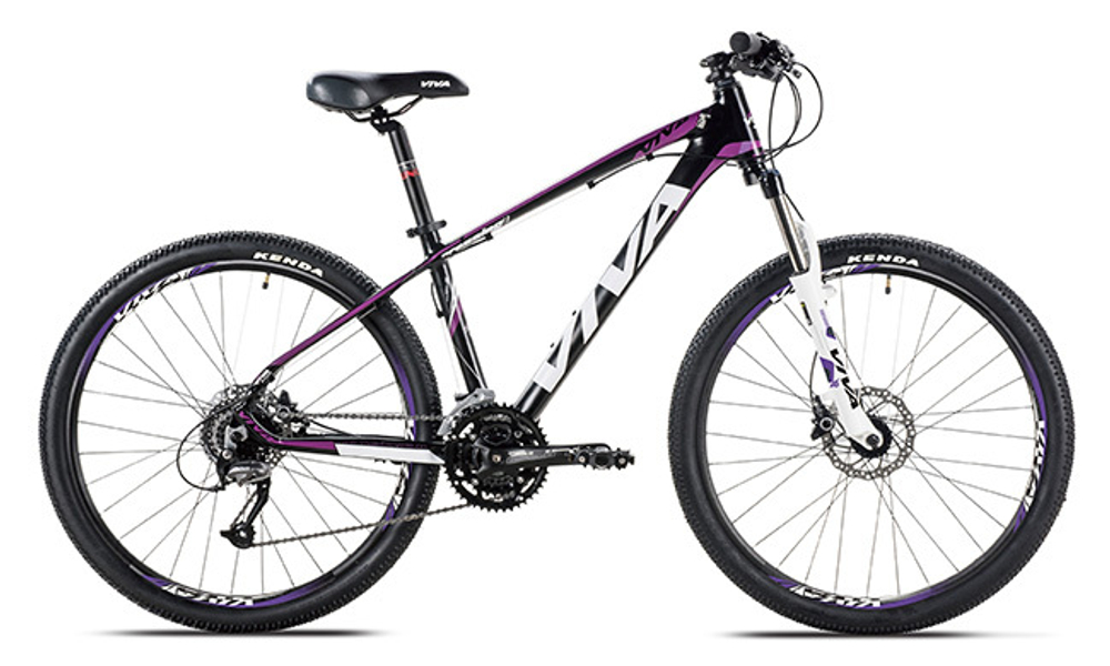 Велосипед VIVA 26" CROSSING 1.0 (182А) 17.5" ЧЕРНО-БЕЛО-ФИОЛЕТОВЫЙ