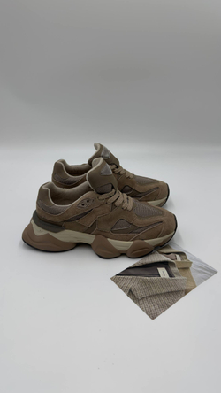 Кроссовки женские натуральная кожа/замша артикул 8888-39 цвет "коричневый"