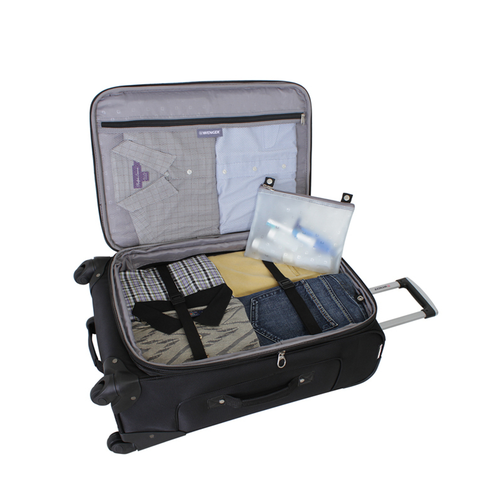 Чемодан Wenger Sion, чёрный, 41x26x70 см, 56 л