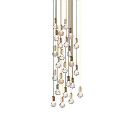 Pendant design lamp Crystal Bulb by Lee Broom (10 suspension)