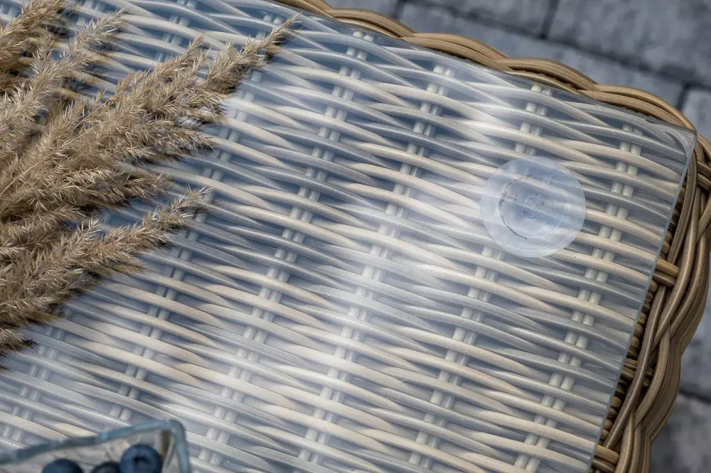 "Боно" лаунж-зона из искусственного ротанга, цвет соломенный