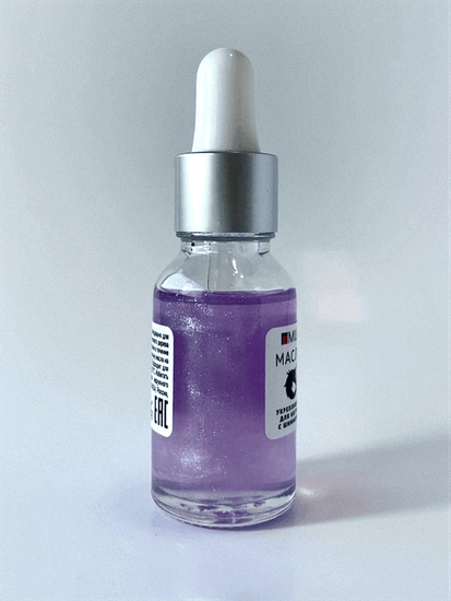 Укрепляющее масло для ногтей со смолой мастикового дерева и шиммером «CHERRY BLOSSOM». 15 мл.