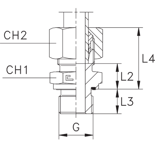 Штуцер FE DS16 BSP 1/2" B4
