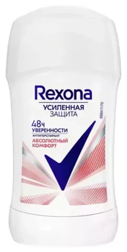 Rexona Антиперспирант Усиленная защита нон-стоп 48ч уверенности Абсолютный комфорт, стик, 40 мл, 40 г