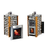 Дровяная печь для бани ЕРМАК 36 СЕТКА-ЛЮКС (Чугун)