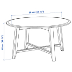 Журнальный стол - IKEA KRAGSTA/ИКЕА КРАГСТА,90х48 см, черный