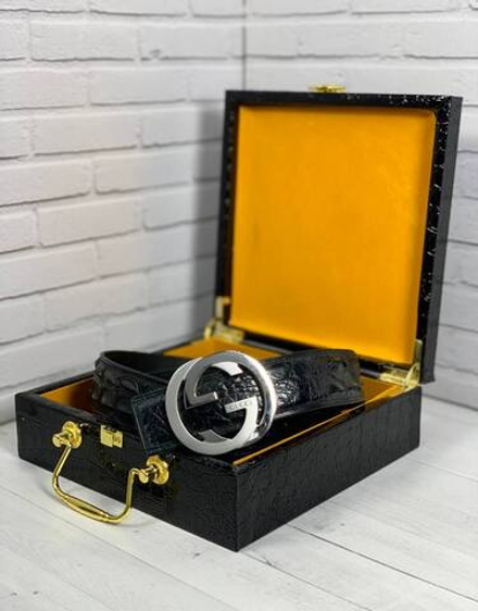 Ремень Gucci из кожи крокодила