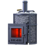 Печь для бани Авангард ЗК 25 (М) Ураган в круглой сетке