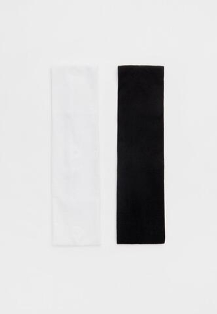 STRADIVARIUS Набор из 2 эластичных резинок для волос, черный