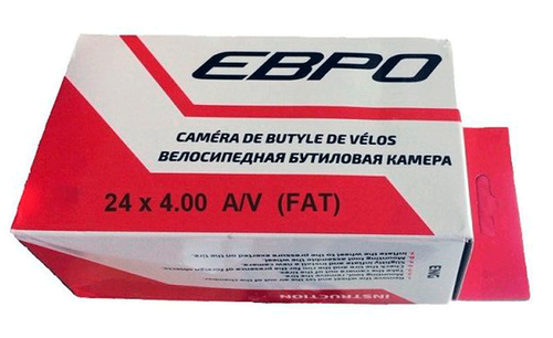 Камера велосипедная (FAT) 24X4.0 нипель 35 мм Евро