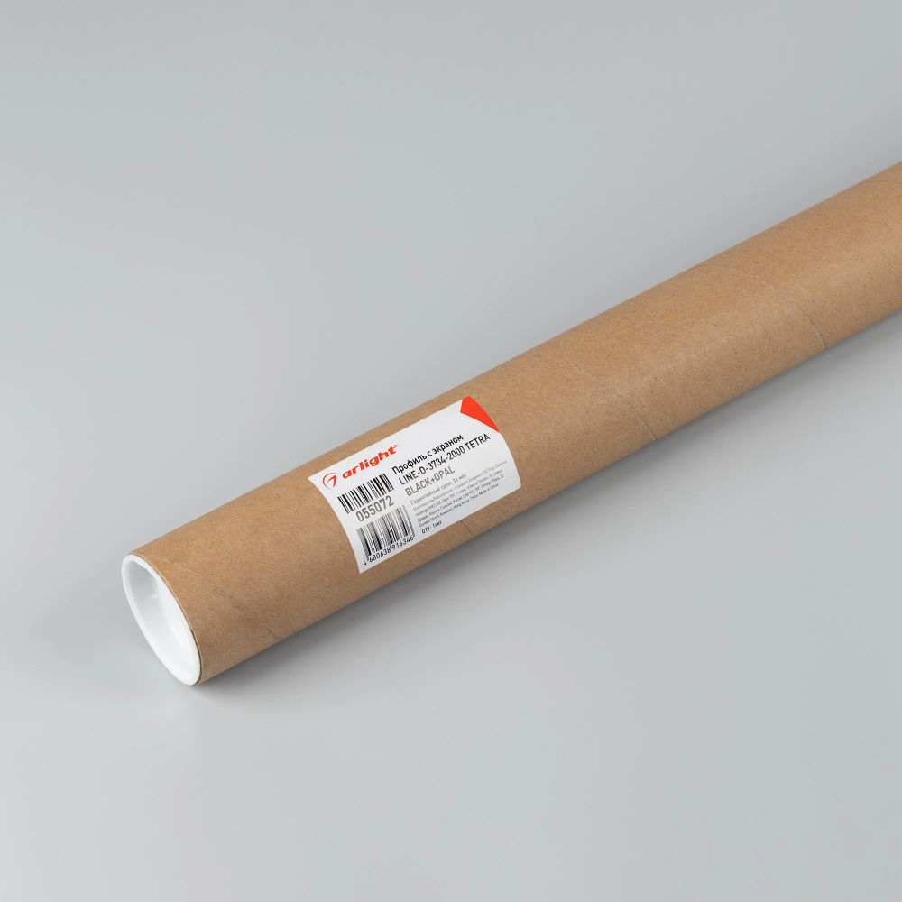 Профиль с экраном LINE-D-3734-2000 TETRA BLACK+OPAL (Arlight, Алюминий) 055072