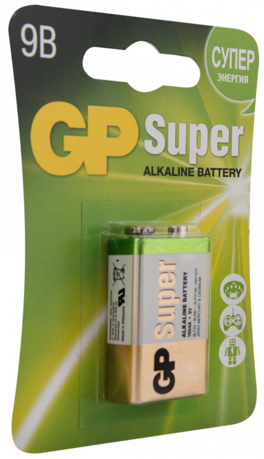 GP 1604A-5CR1 Батарейка (Крона) 1 шт.