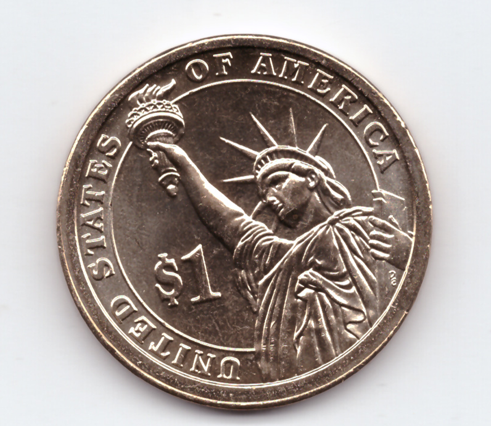 США. 1 доллар. Президенты. №19. 2011. Rutherford B. Hayes / Ратерфорд Хейз. P. UNC