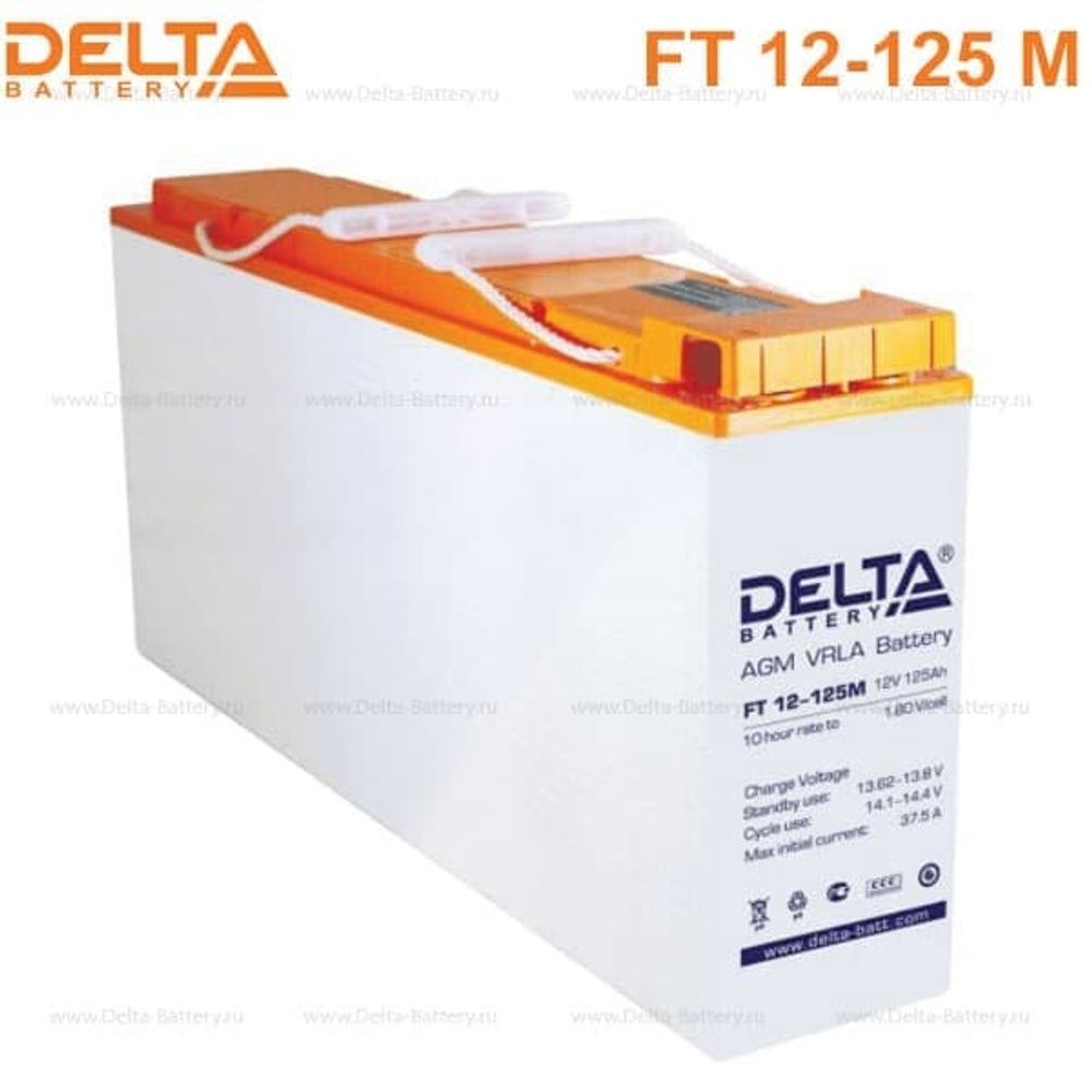 Аккумуляторная батарея Delta FT 12-125 M (12V / 125Ah)