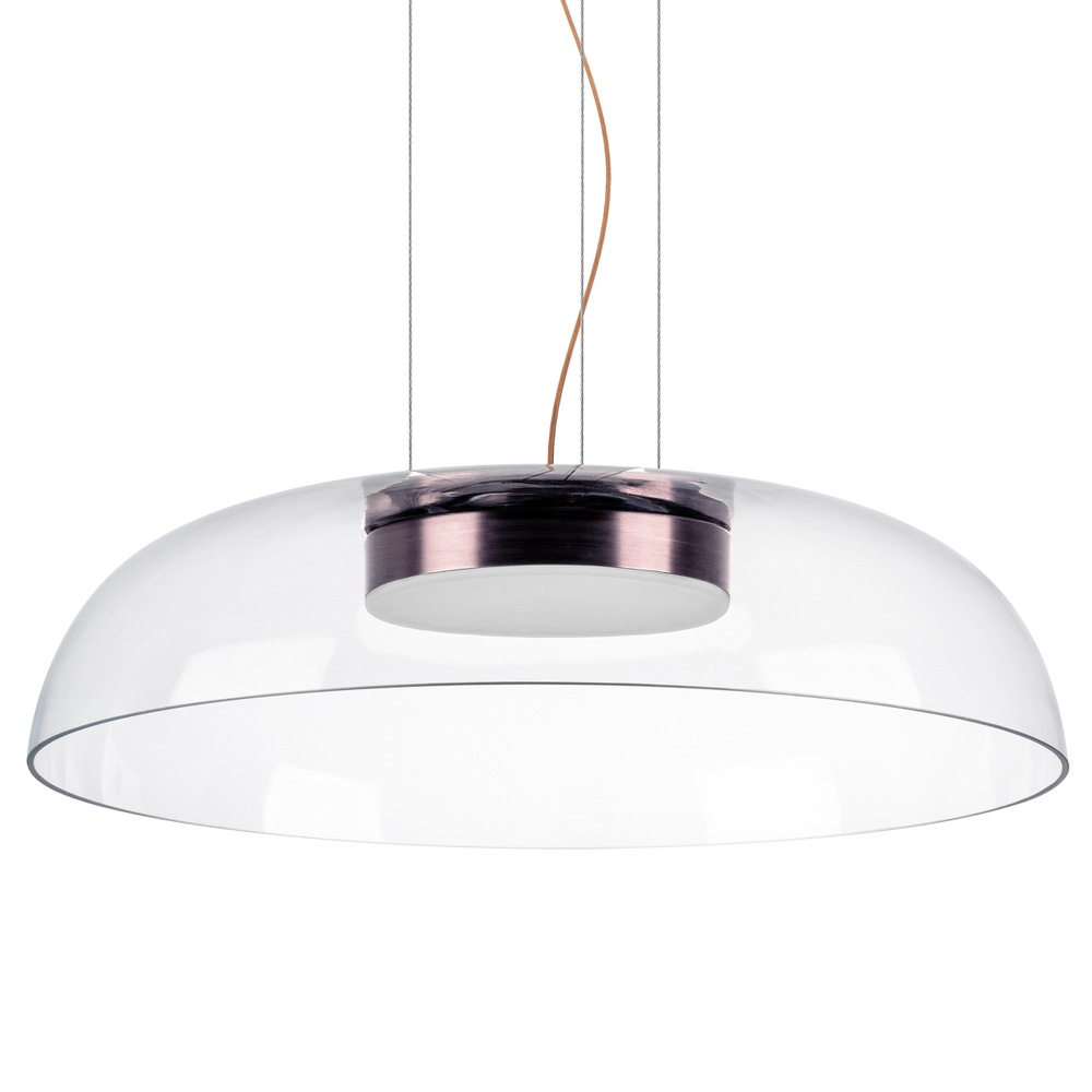 809210 Люстра CELESTA LED 24W 1200LM КОФЕЙНЫЙ/ПРОЗРАЧНЫЙ 3000K