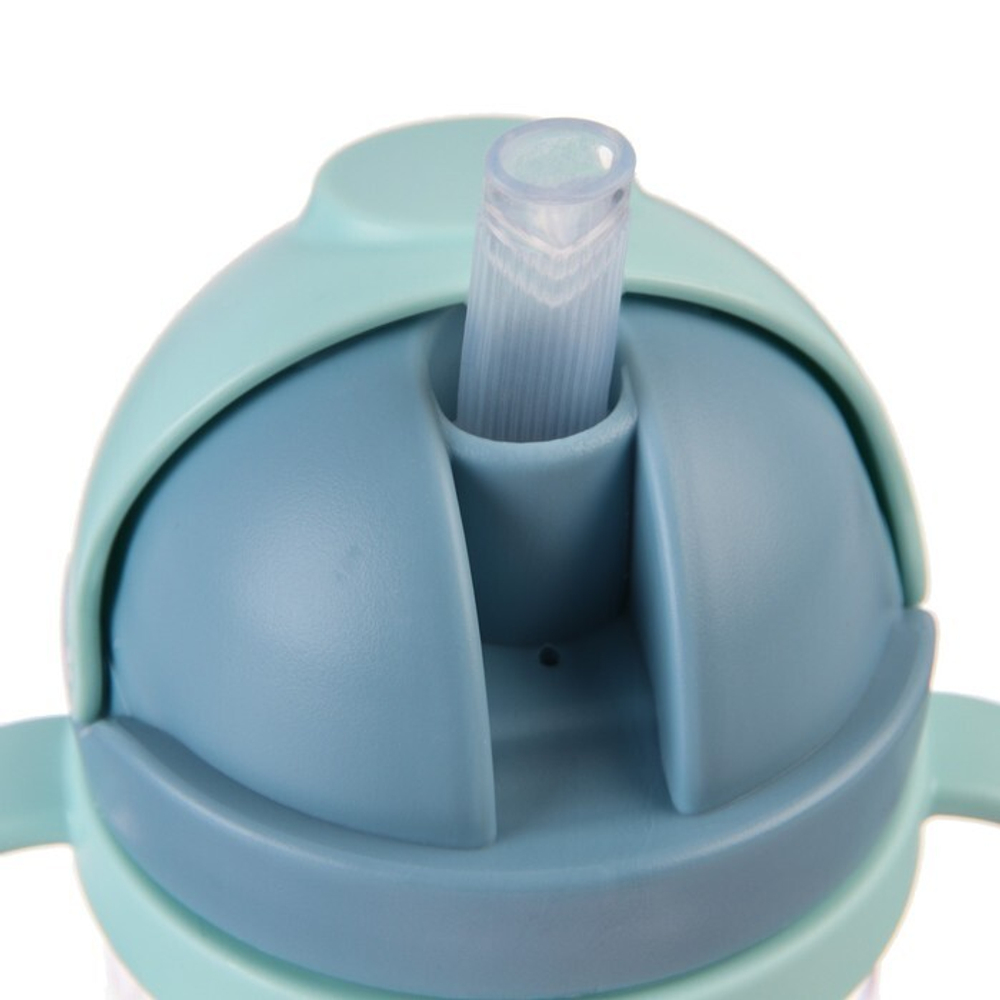 9037730 Поильник с силиконовой трубочкой, 250 мл., цвет МИКС