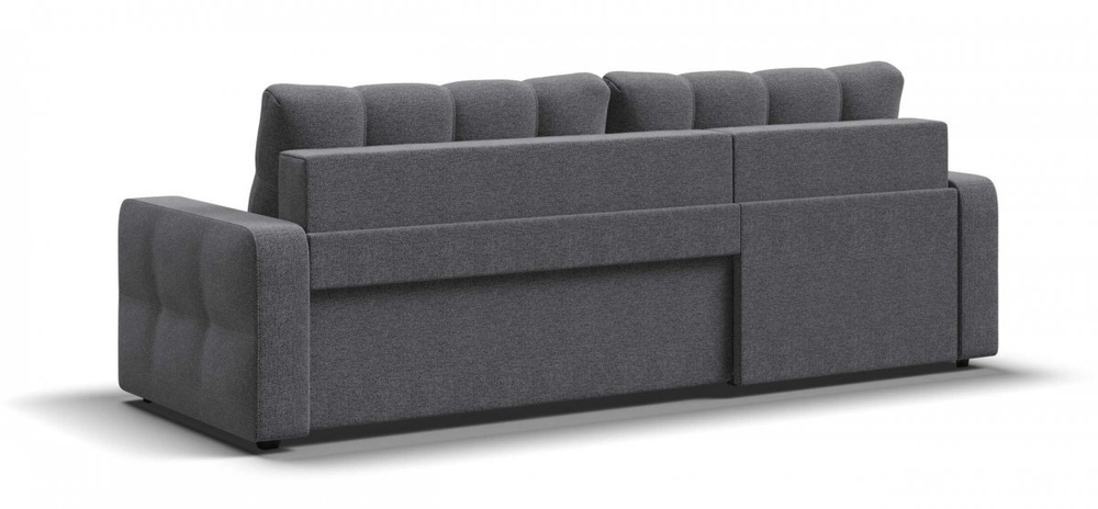 Угловой диван Денди Рогожка Мальмо серый