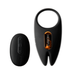 Черное эрекционное виброкольцо 3,4см с пультом ДУ и управлением через приложение Svakom Winni 2 App-controlled Vibrating Rabbit Cock Ring SJ007A