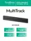 MULTITRACK Шина открытой установки трековой системы 120 см АНТРАЦИТ