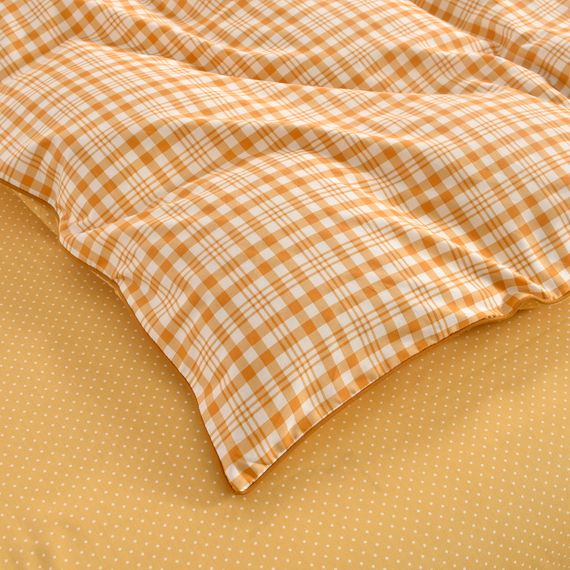 Лавр (оранж) КПБ сатин Евро 4н