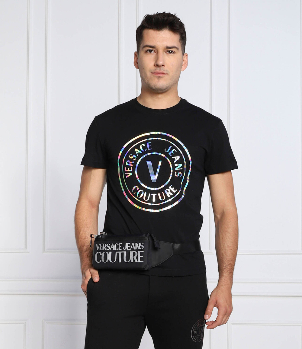 футболка Versace Jeans Couture - черный(73GAHG07CJ00G)