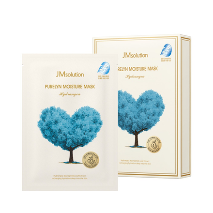 JM SOLUTION Увлажняющая тканевая маска с гортензией Purelyn Moisture Mask Hydrangea 30 мл.