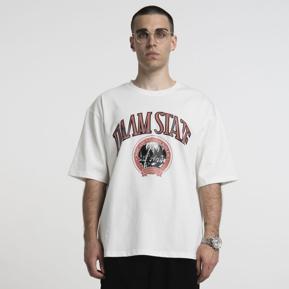 Купить Футболка Dissident Palm State Молочная Футболка Dissident Palm State Молочная