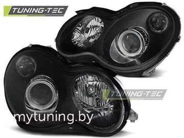 Передние фары Mercedes C W203 black