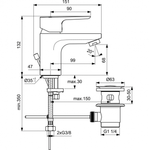 Смеситель Ideal Standard CERAPLAN III SLIM BC559AA  для умывальника