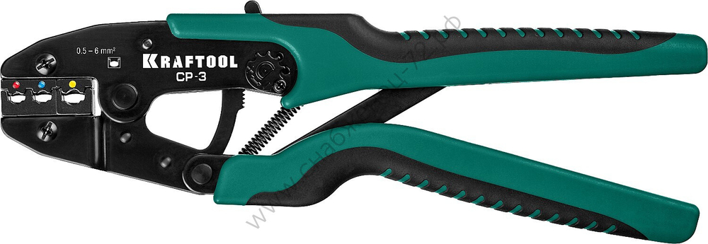 KRAFTOOL CP-3 0.5-6мм2 для изолированных наконечников и соединительных муфт, Пресс-клещи (45461-3)
