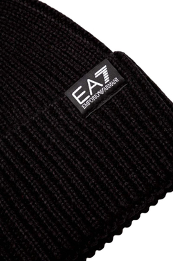 Шапка зимняя EA7 Moutain Core Beanie - Black