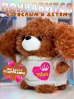 Мягкая игрушка собачка плюшевая 22 см