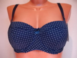 Бюстгальтер 167 синий в горошек