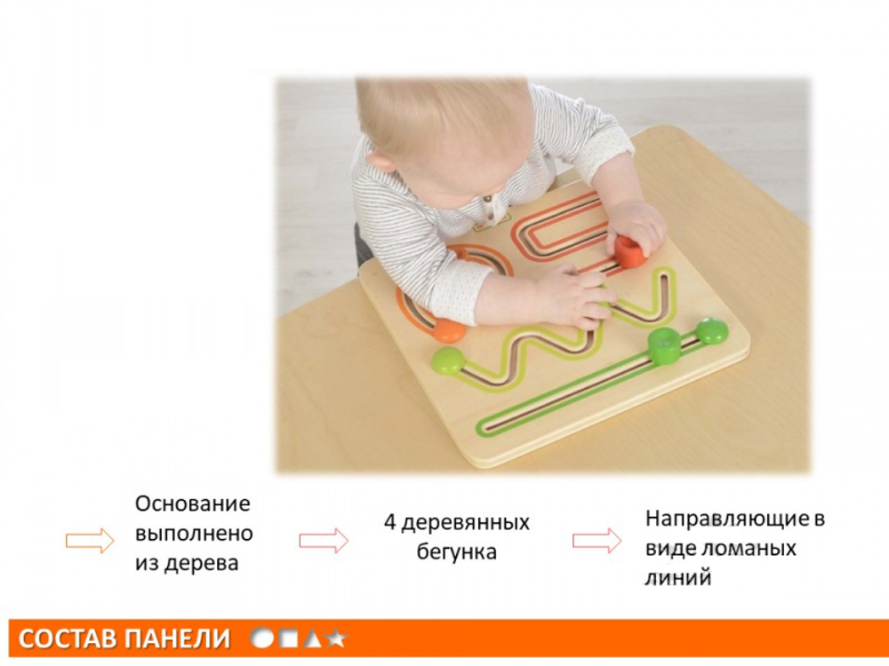 Панель Лабиринт 4 ломаные линии