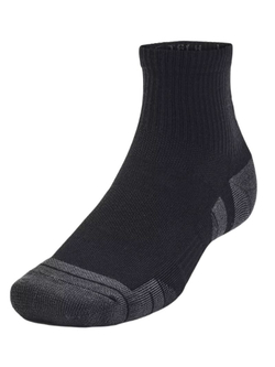 Теннисные носки Under Armour Performance Tech Quarter Socks 3-Pack - черный
