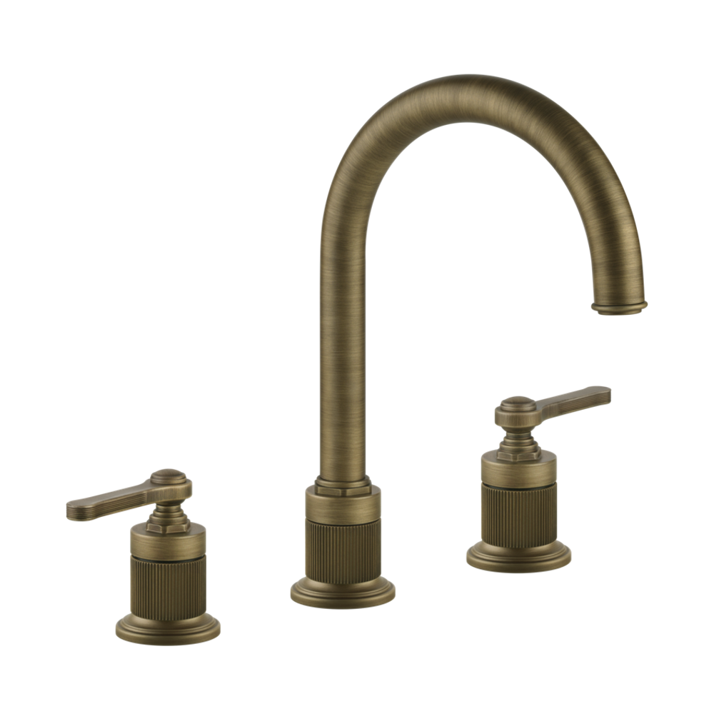 Gessi Venti20 Смеситель для раковины на 3 отверстия, высота излива 168 мм., в комплекте с донным клапаном