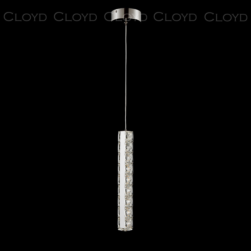 Подвесной светильник Cloyd ELATA P1 / выс. 38 см - хром (арт.11559)