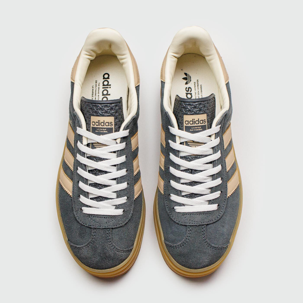 Кроссовки Adidas Gazelle Bold Blue / Gum Wmns