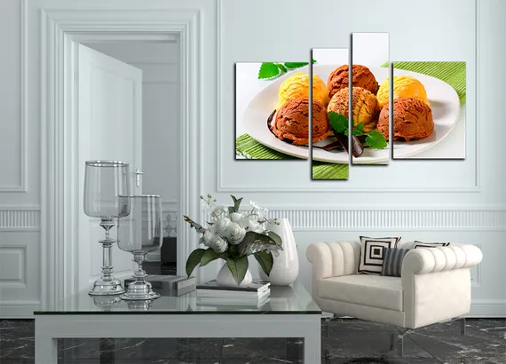 Модульная картина " Шарик мороженого "