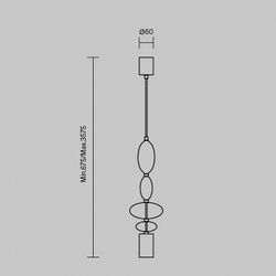 Подвесной светильник Maytoni Monochrome MOD071PL-L8B3K3