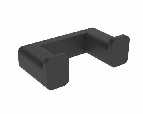 5202-C Крючок двойной для полотенец (ЧЕРНЫЙ) ViEiR  (150/1шт)