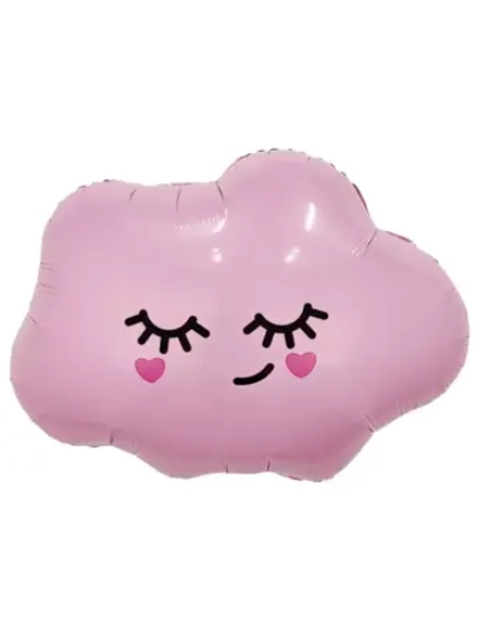 Шар (16""/41см) Фигура, Облачко, Розовый, 1 шт. в упак. Д2