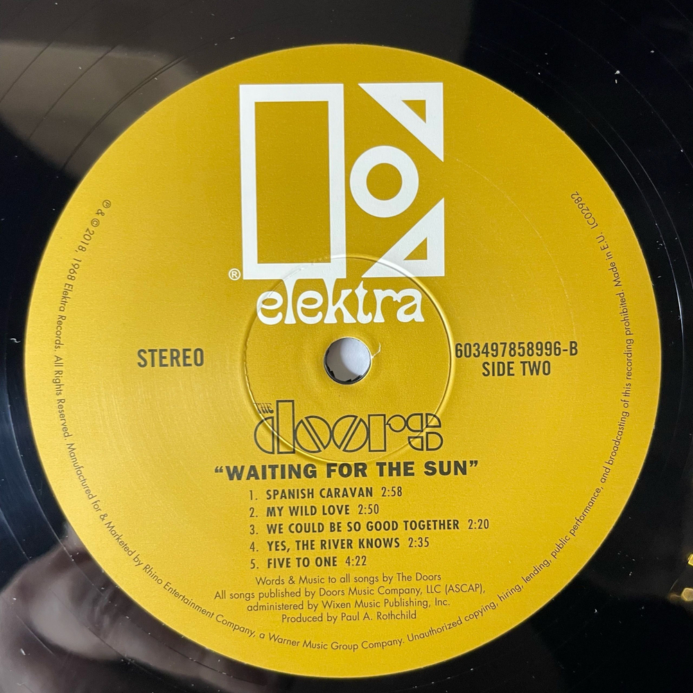 Виниловая пластинка LP The Doors Waiting For The Sun (ЕU 2018)