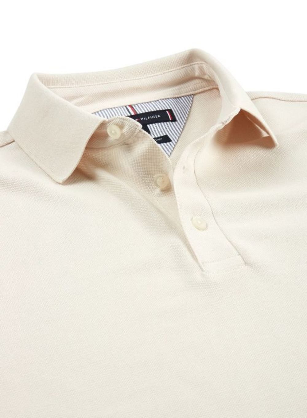 Мужское теннисное поло Tommy Hilfiger Core 1985 Slim Polo - Бежевый