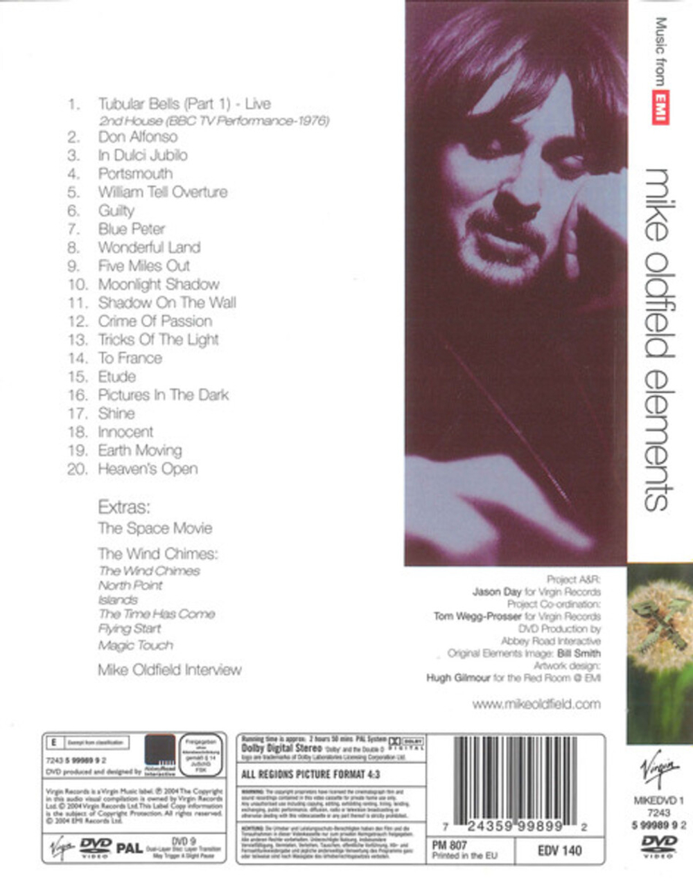 Mike Oldfield / Elements (The Best Of Mike Oldfield)(DVD)