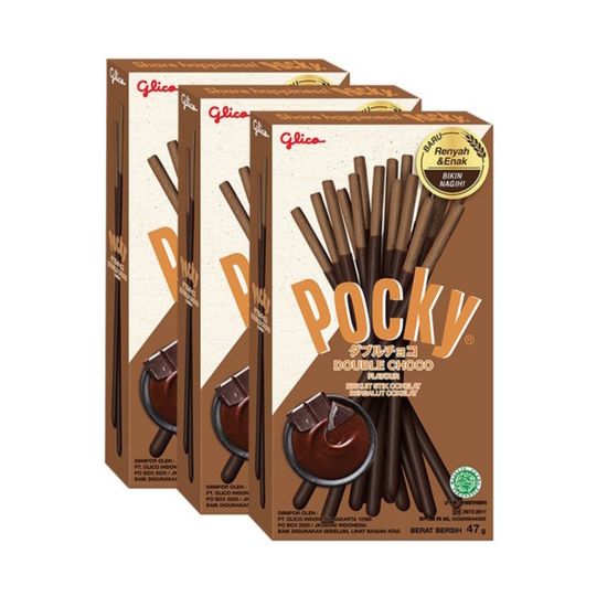 Покки соломка в шоколадной глазури Дабл Чоко Double Choco 47гр (Таиланд)