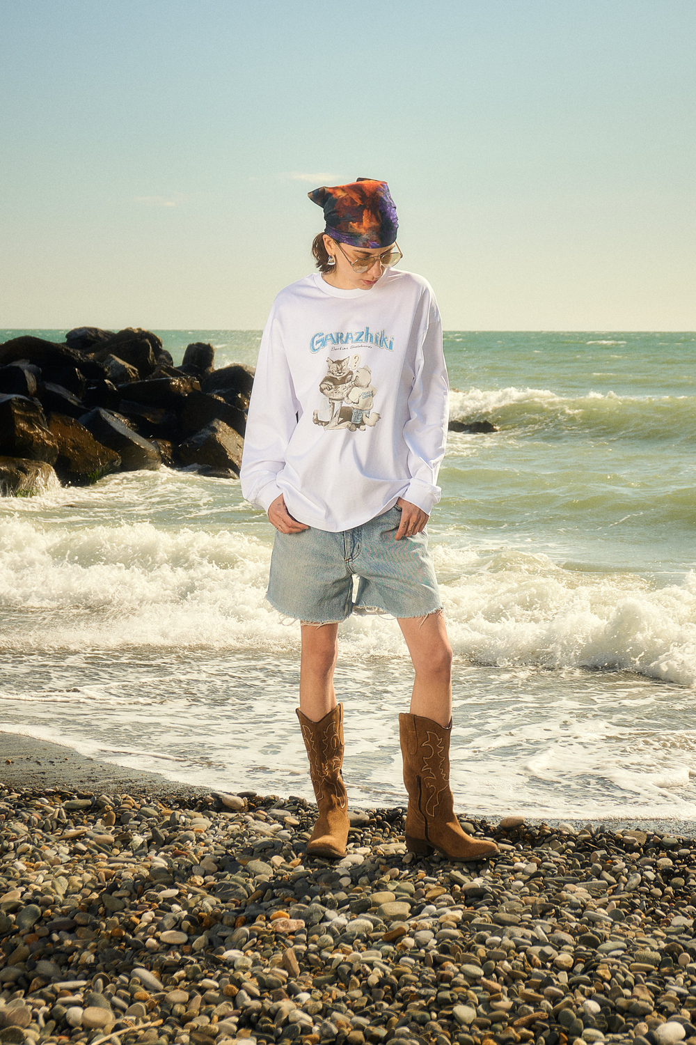 Лонгслив Called a Garment Garazhiki Longsleeve "White"