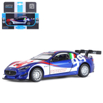 Модель 1:32 Maserati Gran Turismo MC GT4, синий, инерция, свет, звук, откр. двери